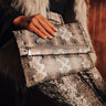 Bound For Broadway Snake Print Clutch Image - 1