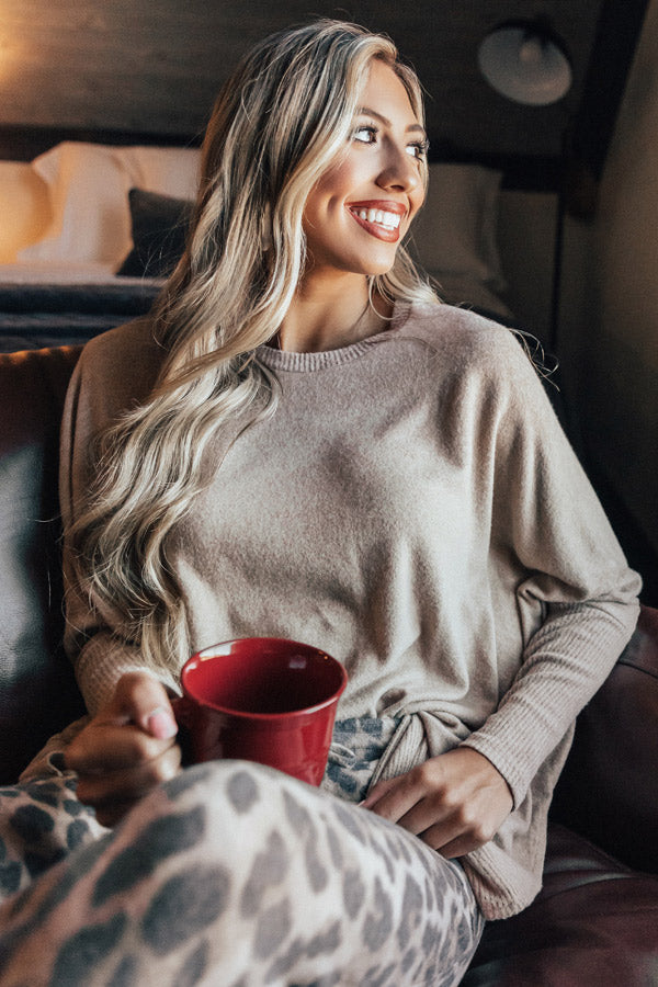 On Point Shift Tunic In Iced Latte Image - 5