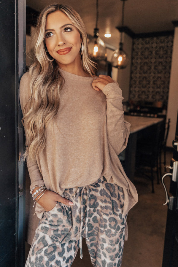 On Point Shift Tunic In Iced Latte Image - 1