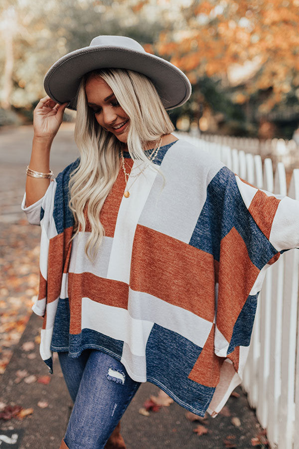 Stay Awhile Colorblock Shift Top Image - 1