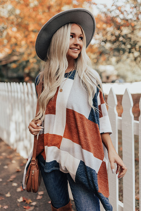 Stay Awhile Colorblock Shift Top Image - 5