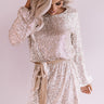 Ritz And Glitz Sequin Dress in Champagne Image - 1