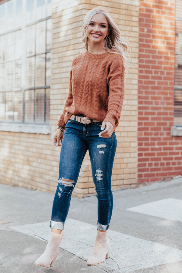 Well And Good Cable Knit Sweater • Impressions Online Boutique