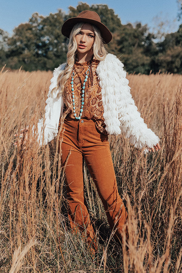 Visions Of Happiness Snake Print Top Image - 5