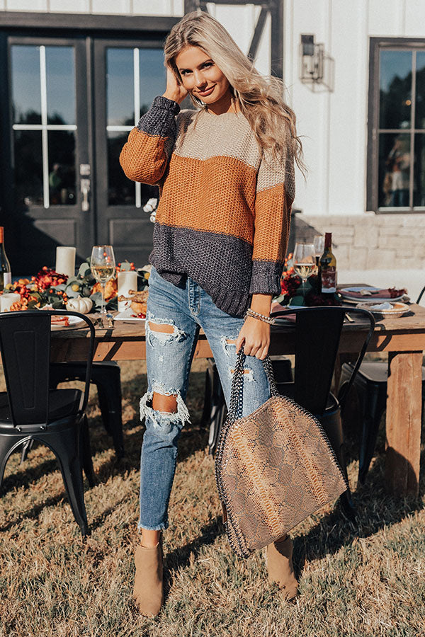 Swiss Alps Sweetheart Knit Sweater Image - 1