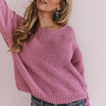 Cocoa Stroll Chenille Sweater In Blush Image - 1