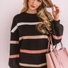 Marvelous Mountain Views Stripe Sweater In Black Image - 1