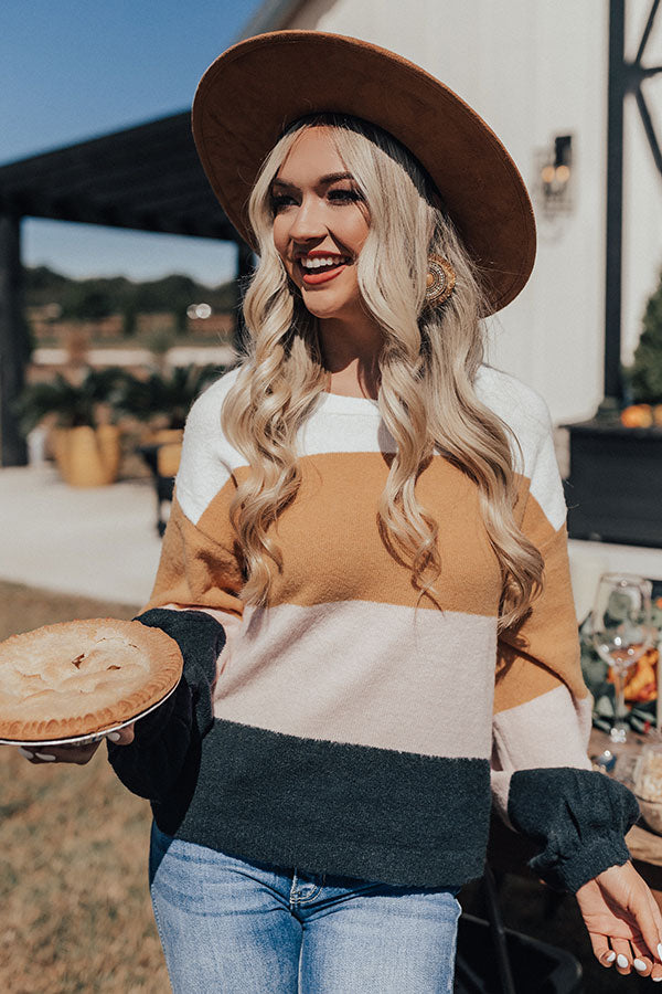 Peaks and Pinot Colorblock Sweater Image - 3