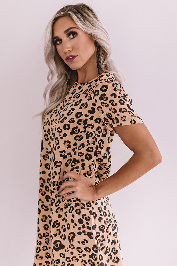 Style Influencer Leopard Shift Dress Image - 4