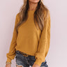 Sipping Cocoa Knit Sweater in Primrose Yellow Image - 1