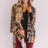 Check On Me Plaid Poncho Image - 1