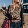 Sipping Martinis Leopard Tank Image - 1