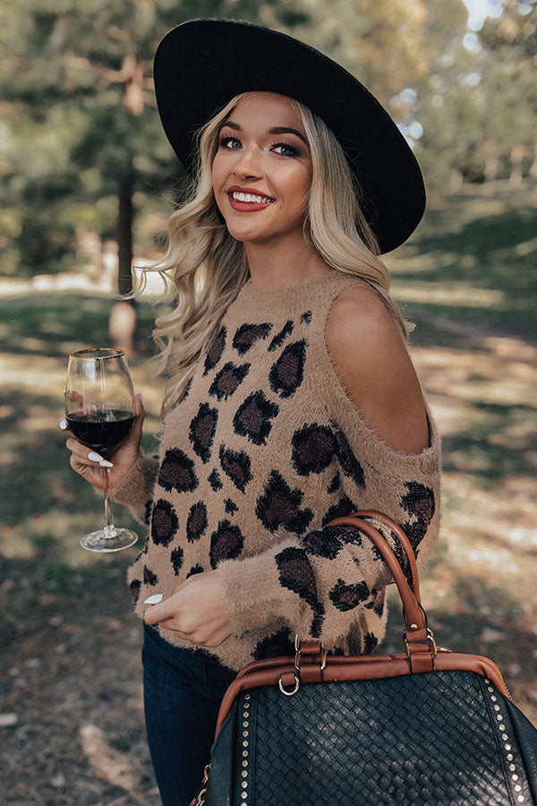 Chic Season Ultra Soft Leopard Sweater in Brown Image - 1