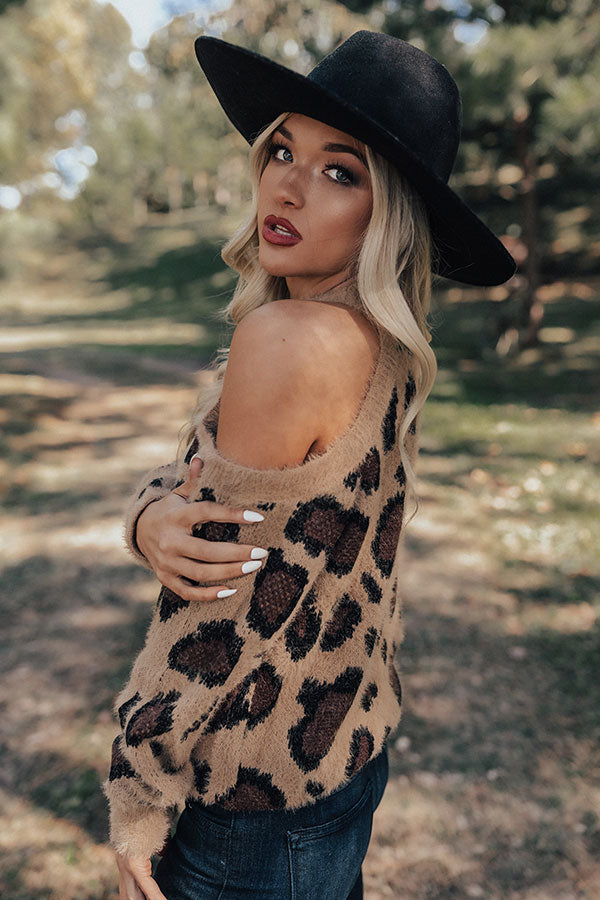 Chic Season Ultra Soft Leopard Sweater in Brown Image - 5