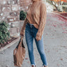 Pure Sweetness Cable Knit Sweater In Iced Latte Image - 1