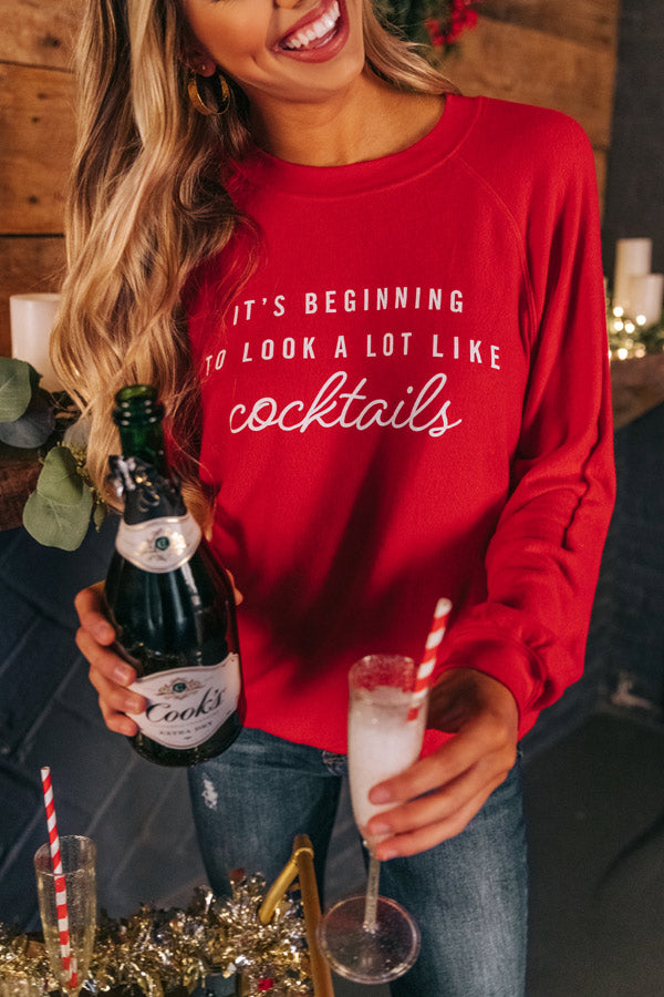 It's Beginning To Look A Lot Like Cocktails Sweatshirt • Impressions