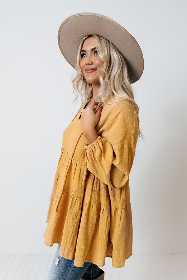 Must Be Manhattan Shift Top In Primrose Yellow Image - 4