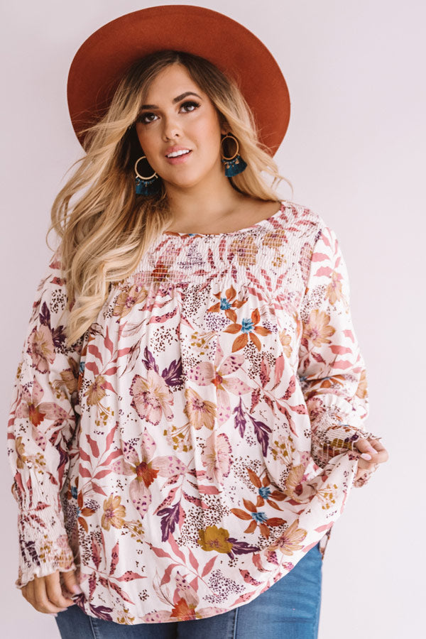 Goodness Everywhere Floral Shift Top  Curves Image - 2