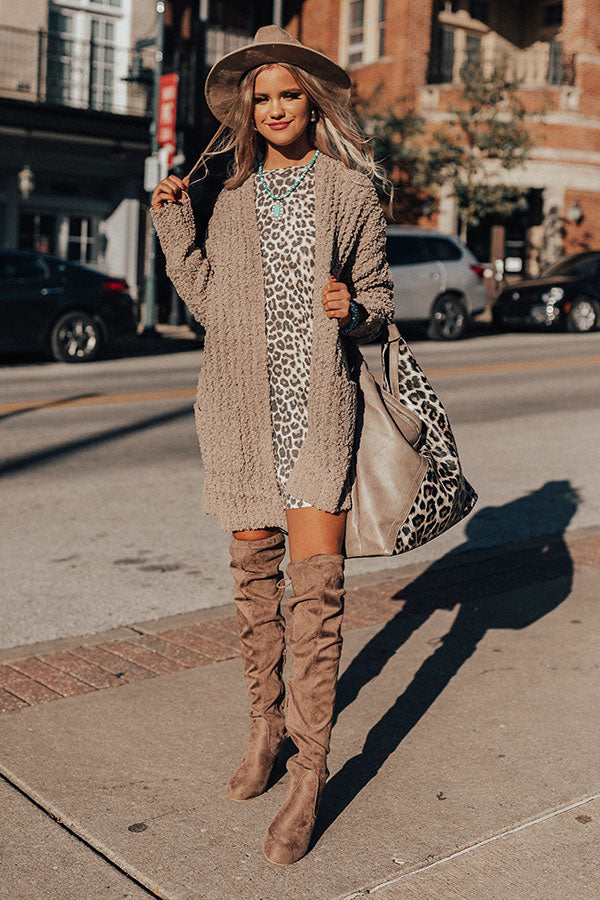 Full Of Love Leopard Shift Dress Image - 2