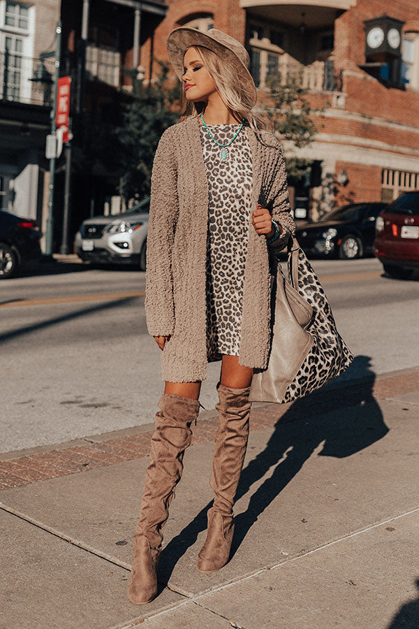 Full Of Love Leopard Shift Dress Image - 3