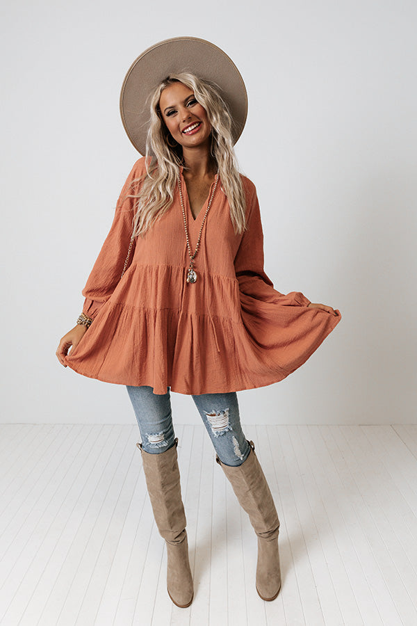 Must Be Manhattan Shift Top In Light Rust Image - 1