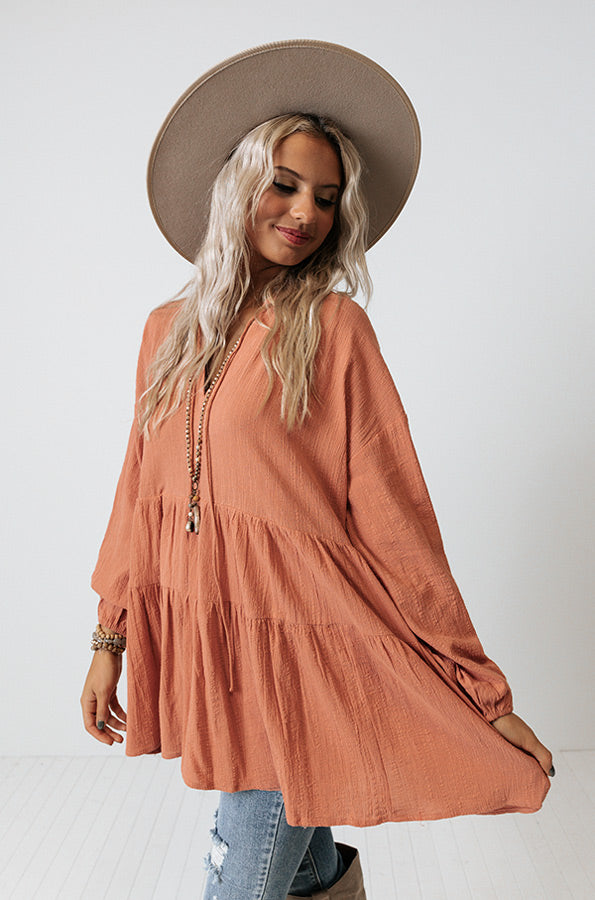 Must Be Manhattan Shift Top In Light Rust Image - 3