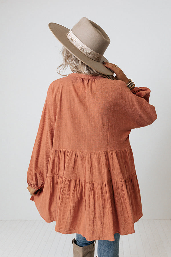 Must Be Manhattan Shift Top In Light Rust Image - 4