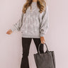 Pure Love Knit Tunic Sweater In Grey Image - 1
