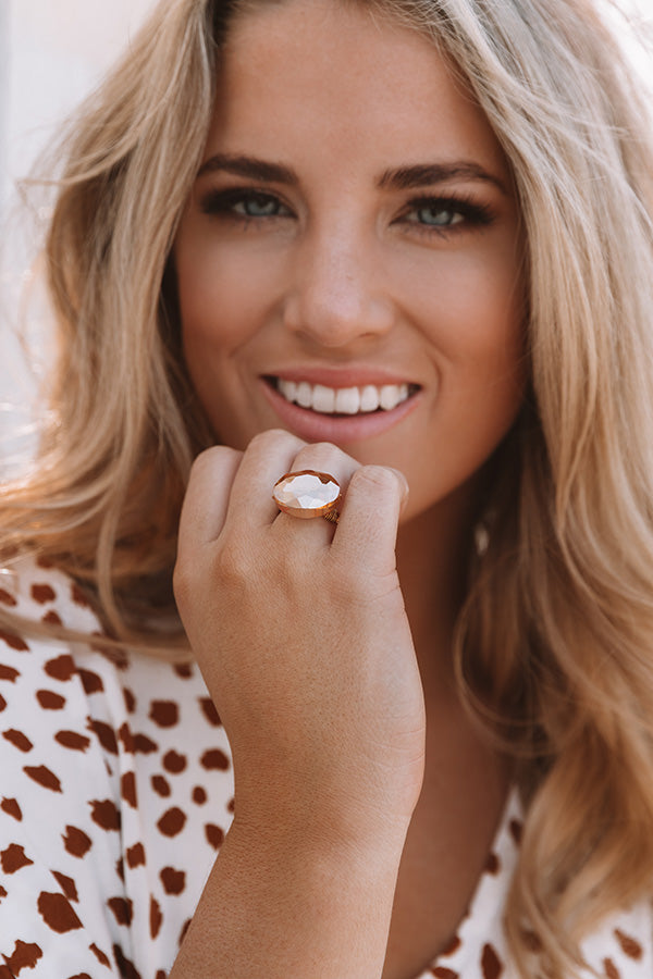 The Latest in Luxury Ring in Camel Image - 1