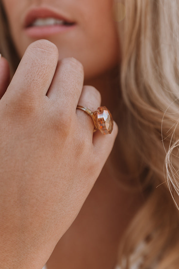 The Latest in Luxury Ring in Camel Image - 3