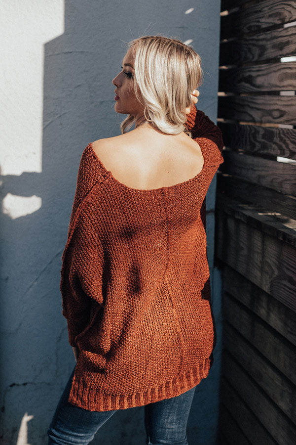 Meet Me In The Vineyard Sweater In Rustic Rose Image - 5