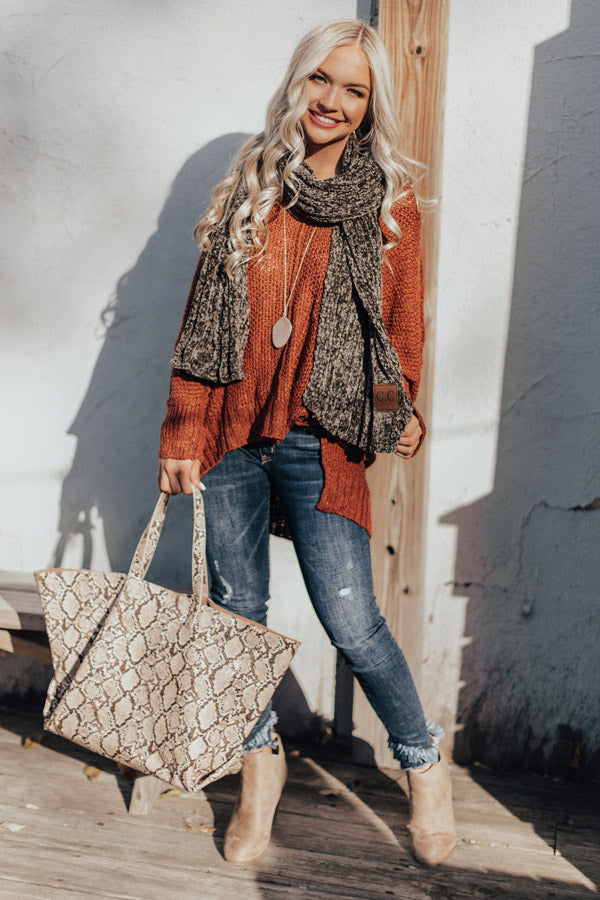 Meet Me In The Vineyard Sweater In Rustic Rose Image - 1