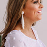 Forevermore Tassel Earrings In Ivory Image - 1