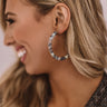 Style Story Rhinestone Hoop Earrings Image - 1