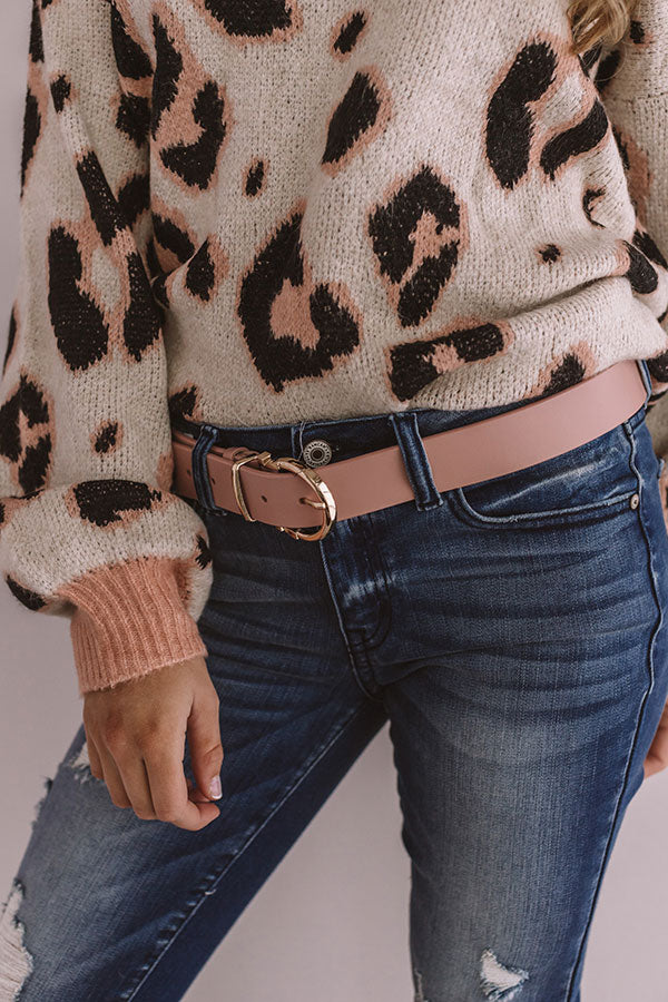 Blog About It Belt In Blush Image - 3