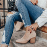 The Corey Faux Suede Bootie In Iced Latte Image - 1