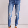 The Arabella Distressed Midrise Skinny Image - 1