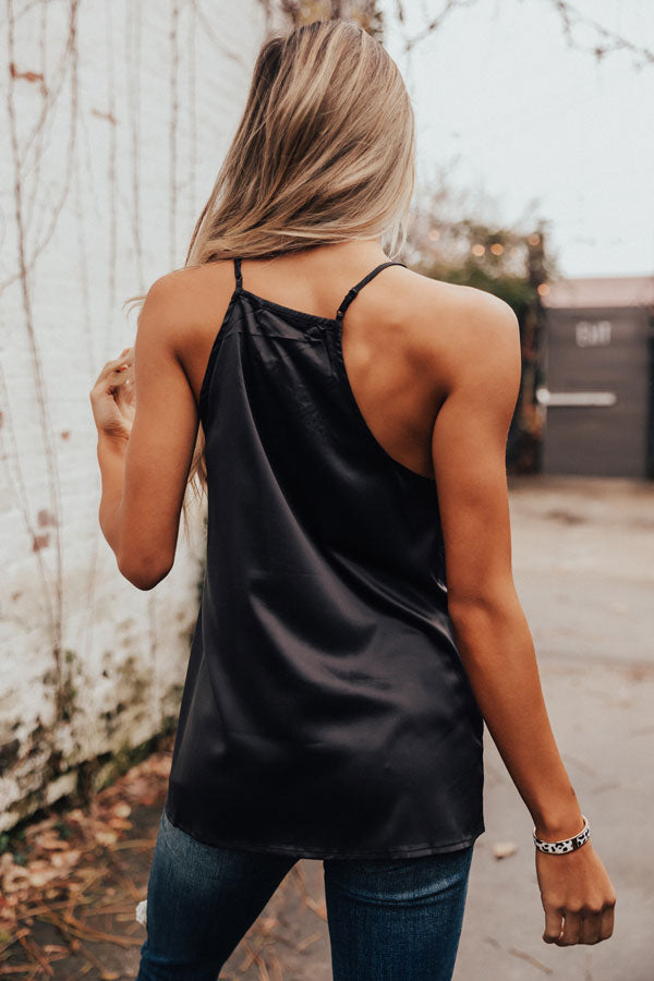 Center Stage Spotlight Lace Tank In Black Image - 1