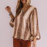 Runaway Fabulous Shimmer Shift Top In Beige Image - 1