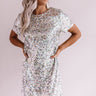 Flirting Over Cocktails Sequin Dress In Silver Image - 1