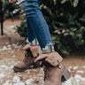 The Arielle Faux Fur Lined Boot In Chesnut Image - 1