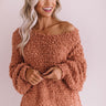 Keep It Close Knit Sweater in Light Rust Image - 1