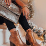The Ramsey Faux Leather Bootie In Copper Image - 1