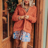 Marshmallow Delight Knit Cardigan In Tangerine Image - 1