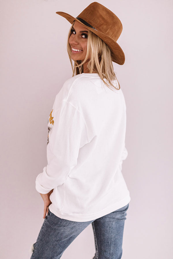 Desert Nights Sweatshirt In White Image - 5