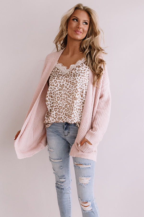 Delightful Dear Knit Cardigan In Pink Image - 2