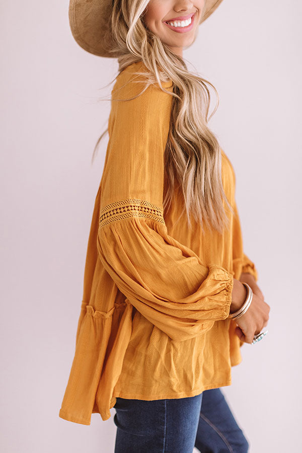 The Best Intentions Shift Top In Golden Honey Image - 4