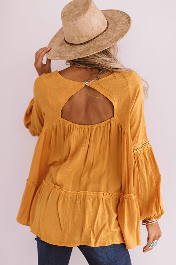 The Best Intentions Shift Top In Golden Honey Image - 5