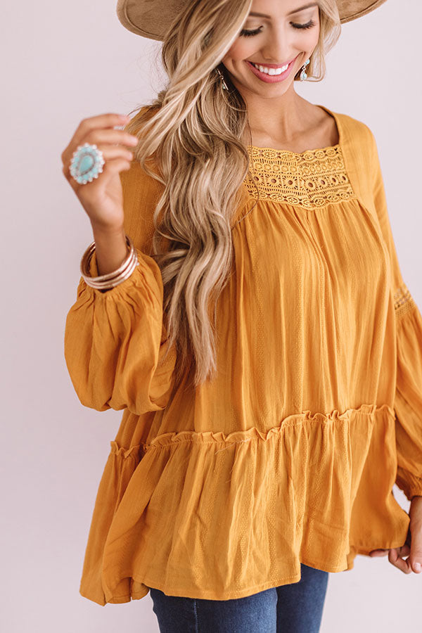 The Best Intentions Shift Top In Golden Honey Image - 3