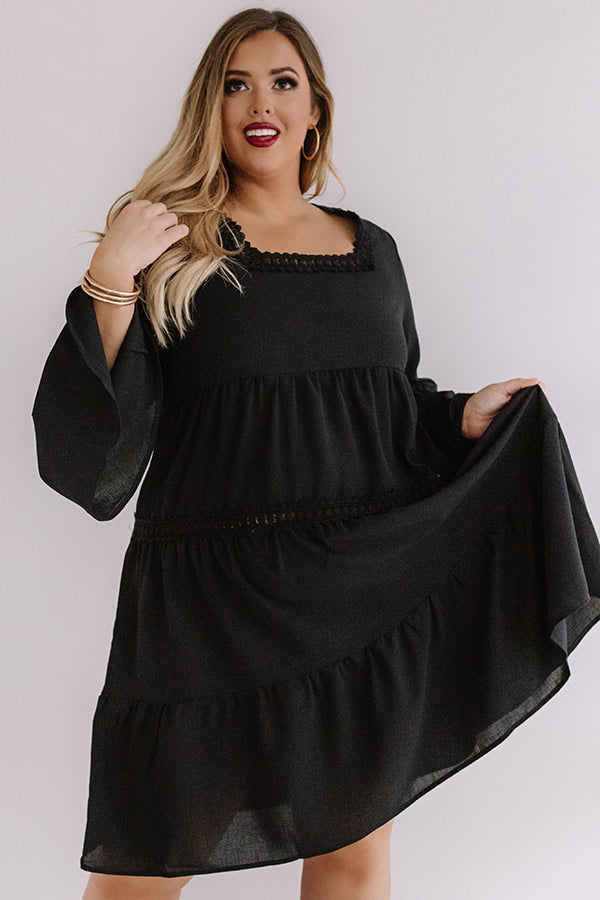 Grand Plans Midi In Black Curves Image - 2